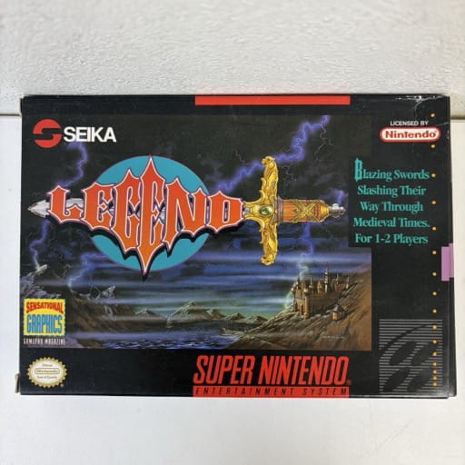 Seika Corporation Legend 海外版 スーパーファミコン ゲームソフト Super Nintendo 箱説有り
